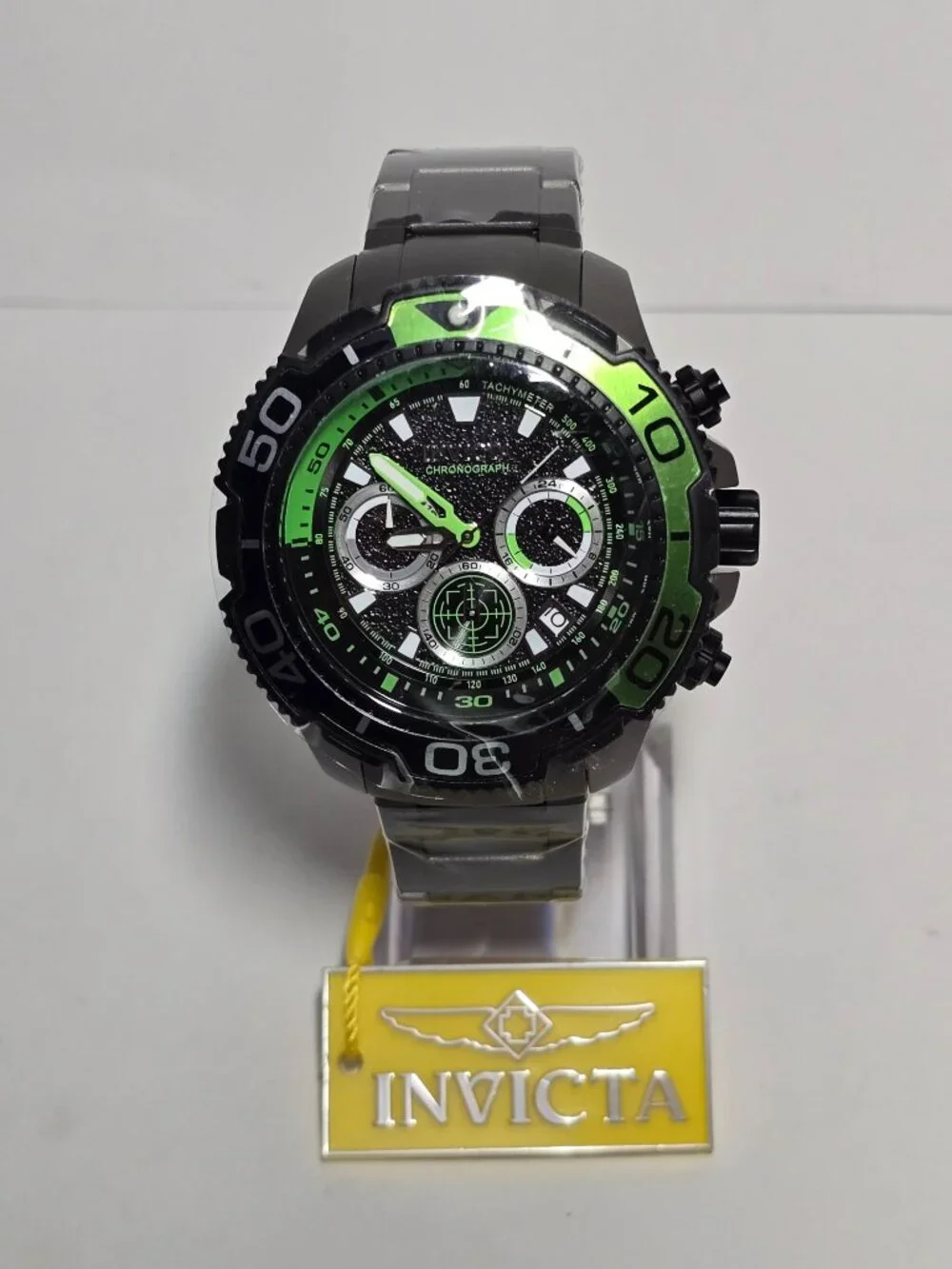 Invicta Commander TI-22 Titanium Men's Watch - 48mm, Green Black, Grey (49494)